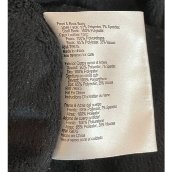 Michael Kors Women's Black Belted Asymmetrical Zipper Coat 2X fleece lined - Picture 6 of 10